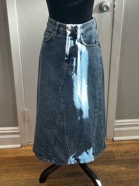 Topshop denim skirt
